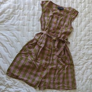 Super Cute Plaid Princess Highway Dress